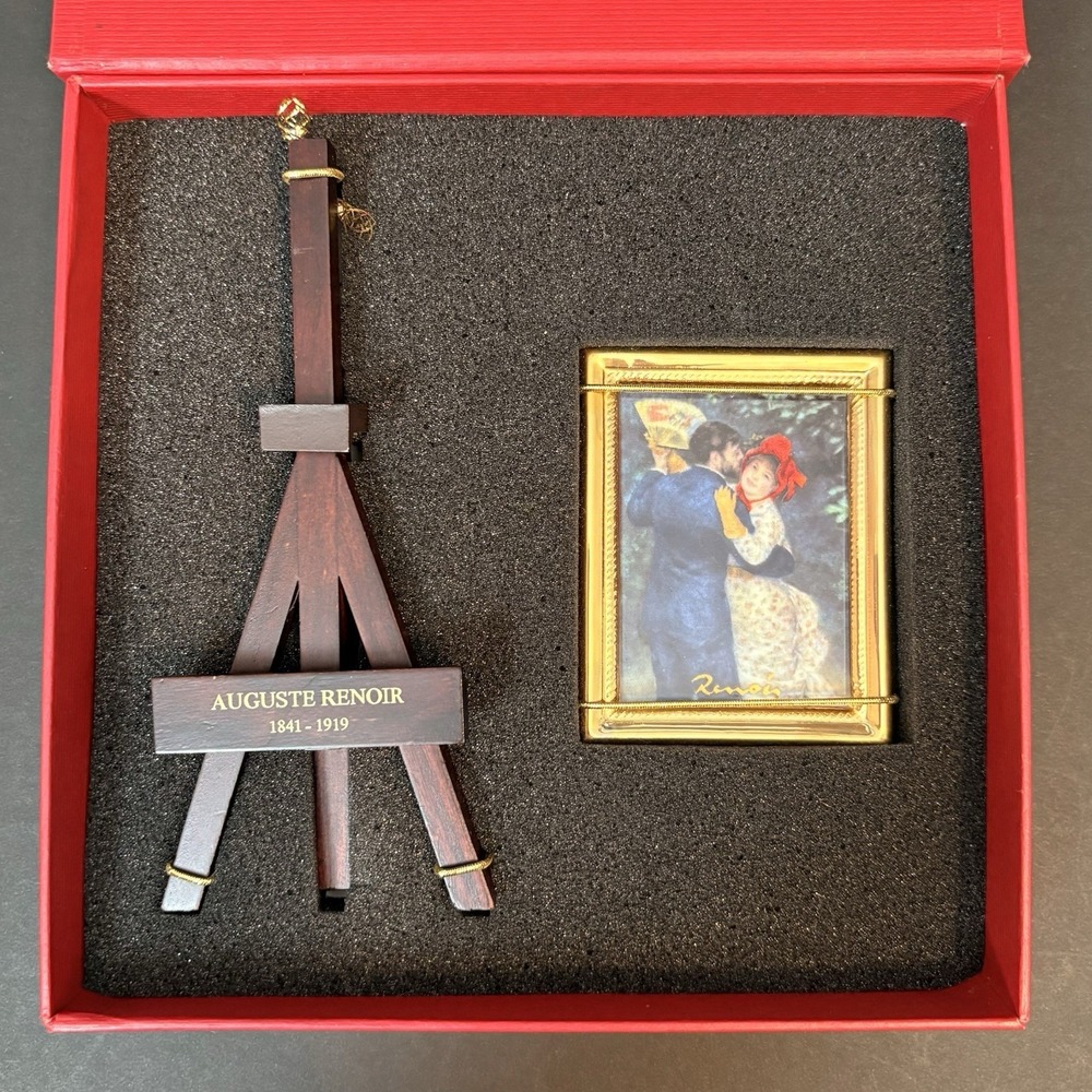 Goebel Artis Orbis Miniature Auguste Renoir Dance in the Country Picture & Easel